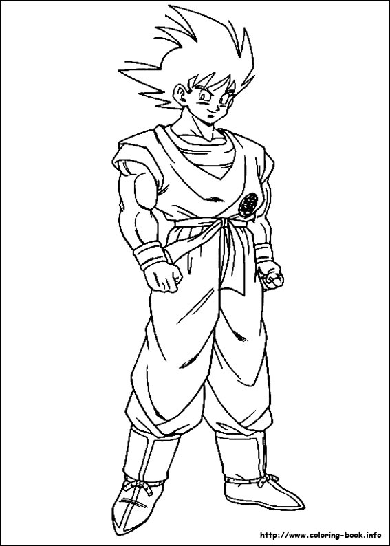 Dragon Ball Z coloring picture